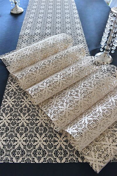 Setekshome Flower Pattern Cream American Service και Runner 4 Τεμάχια