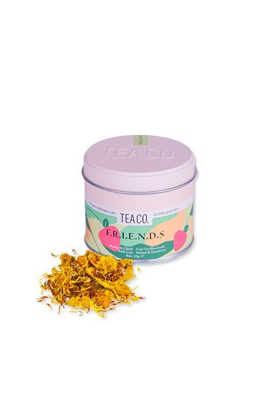 Tea Co Friends Exotic Fruit Tea 25 Gr Tin Box