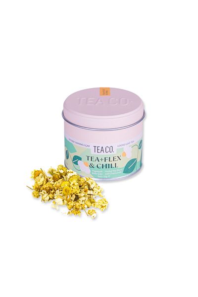 Tea Co Tea+Flex Chill - Chamomile Herbal Tea 15 Gr Tin Box