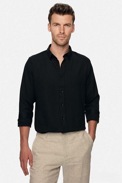 HON'S Мъжка риза Oxford Slim Fit