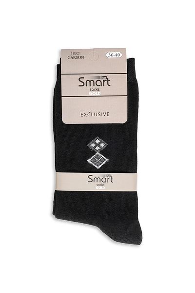 Line Smart 6-Piece Men's Cotton Pattern Quality Waiter Gold Socket Socks