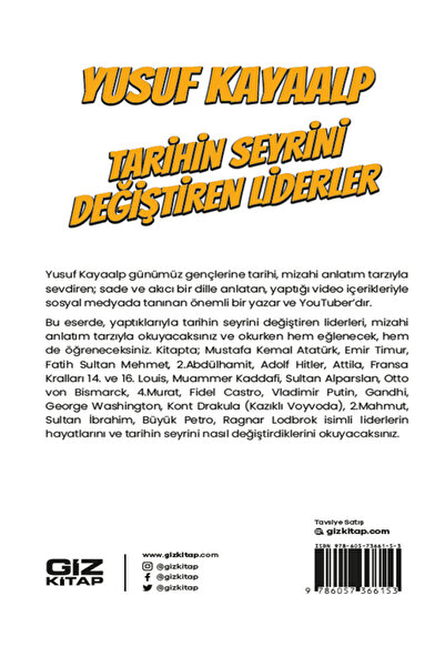 Giz Kitap Yusuf Kayaalp Mizahi Tarih Seti