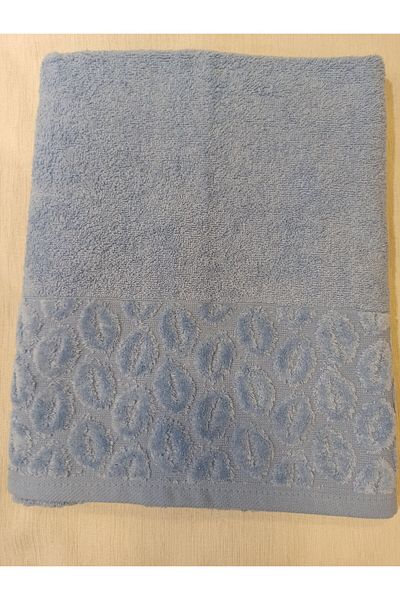 ŞENER HOME Πετσέτα μπάνιου μεγάλου μεγέθους 90x150 εκ. - Μπλε