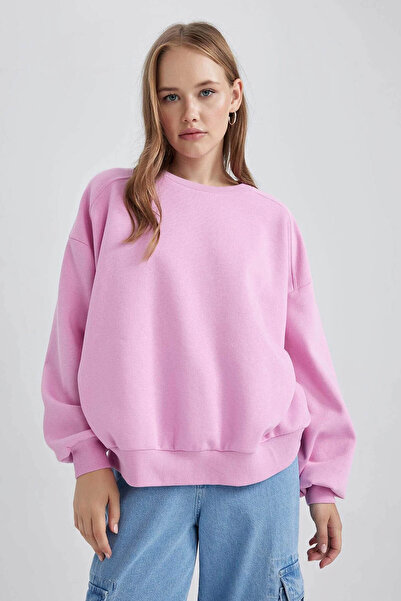 DeFacto Women's Sweatshirt Pink A4177Ax/Pn450