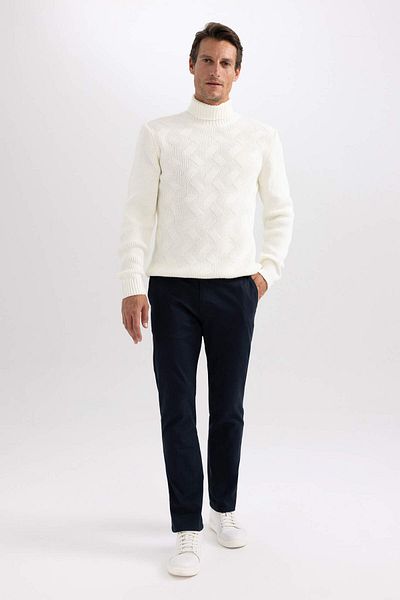 DeFacto Men's Ecru Sweater - A9517Ax/Wt32 Model