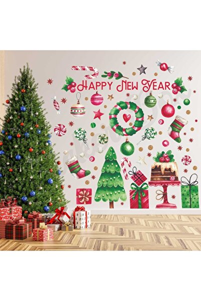 Think And Print Πρωτοχρονιάτικο Χιονισμένη Πόλη Πρωτοχρονιάτικο Σετ αυτοκόλλη...