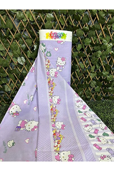 Gasel Home 1 TOP (30 متر) غطاء لحاف وملاءة قماش متر (HelloKitty)