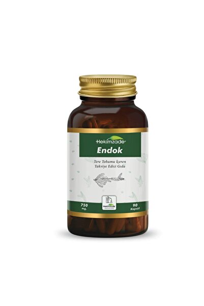 Hekimzade Endok 90 Kapsül 750mg - Tere Tohumu Içeren Takviye Edici Gıda