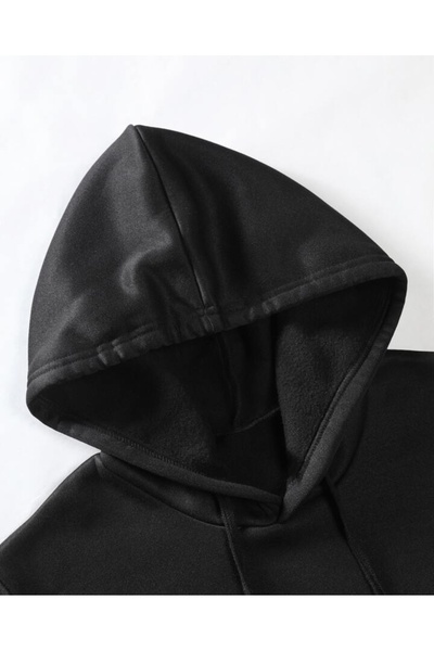 DEEPSENCE Φούτερ με κουκούλα Unisex Oversize Ύφασμα με ριχτάρια Ιαπωνική φιγούρα με στάμπα