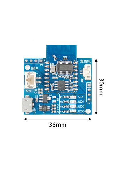 HI-LINK HLK-V50 Çevrimdışı Ses Bluetooth Modülü Hoparlör+Mikrofon Test Kit