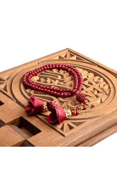 Hayrat Neşriyat Ροζ Φούντα Tasbih Baby Claret Red (99 τμχ - 6mm)