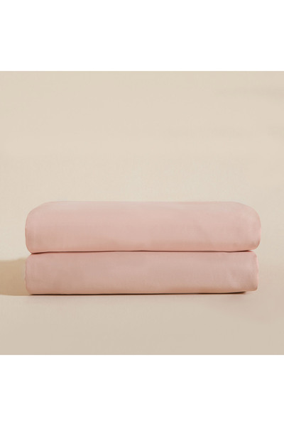 Chakra Tek Kişilik Lastikli Çarşaf 100x200 cm Somon