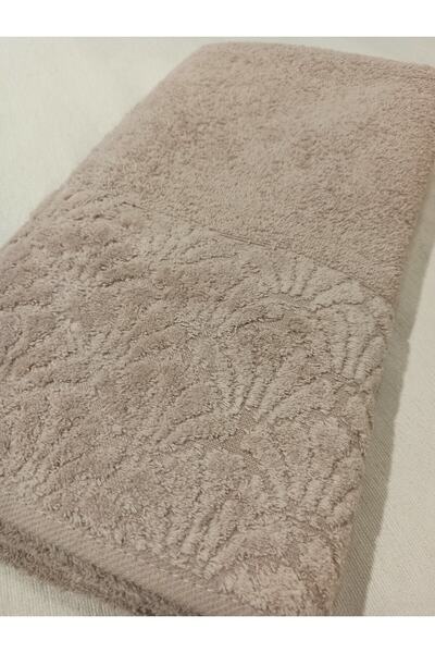 ŞENER HOME Великий рушник для ванної кімнати 90x150 см. - Кава