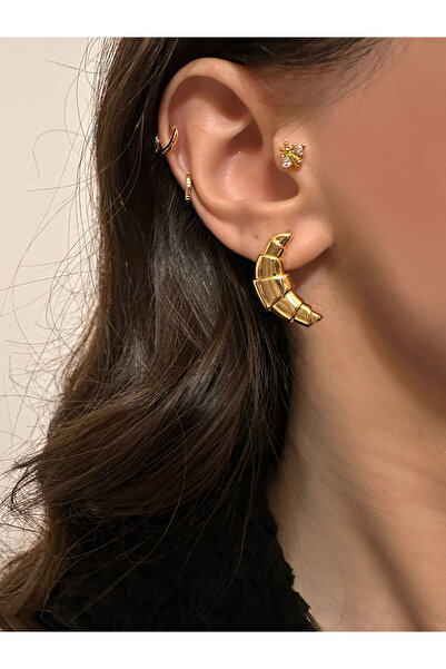 Okko Store أقراط كرواسون صغيرة