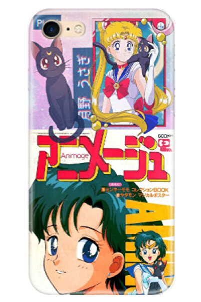 Newon حافظة هاتف مطبوعة لهاتف آيفون 6/6S بحار القمر القمر المحارب