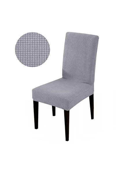 Buem Pitikare Desenli Likralı Sandalye Kılıfı Esnek Lastikli Sandalye Örtüsü