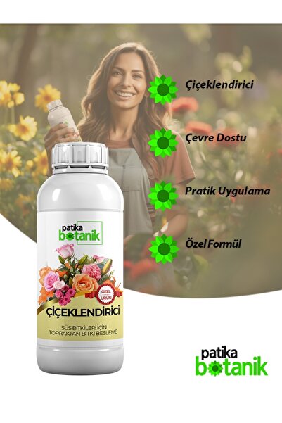 Patika Botanik 500 ML Çiçeklendirici- Süs Bitkileri İçin - Topraktan
