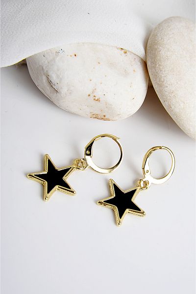 EUROMODA Star Design Zircon Stone Necklace Earring Set