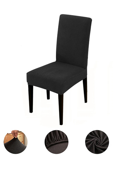 Buem Pitikare Desenli Likralı Sandalye Kılıfı Esnek Lastikli Sandalye Örtüsü