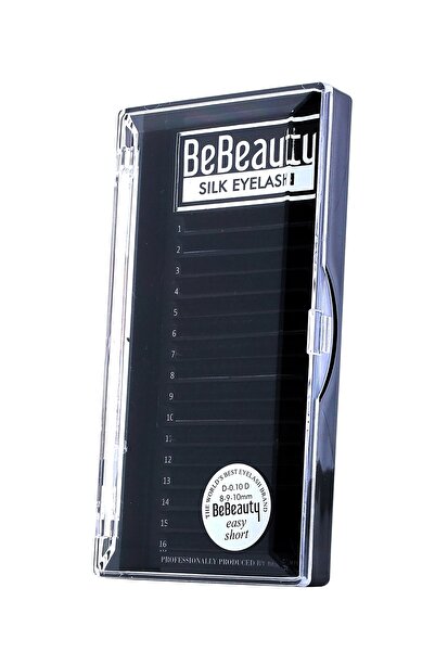 Bebeauty Takma Ipek Kirpik 6000 Kök Çekbırak Seri D 0.10 Short Box (8-9-10)
