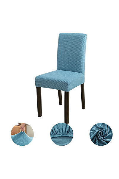 Buem Pitikare Desenli Likralı Sandalye Kılıfı Esnek Lastikli Sandalye Örtüsü