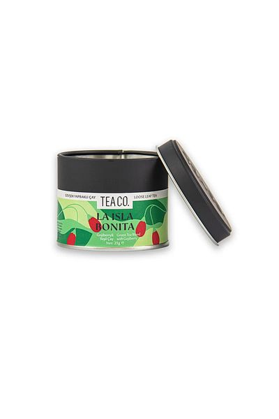 Tea Co La Isla Bonita - Green Tea with Gojiberry 25 Gr Tin Box