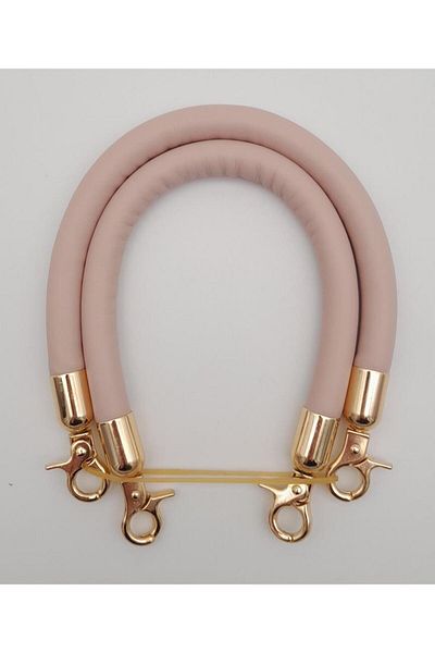 angel çanta aksesuar Accesoriu geantă Angel Mâner geantă cu șnur scurt dublu Culoare pulbere Metal auriu deschis