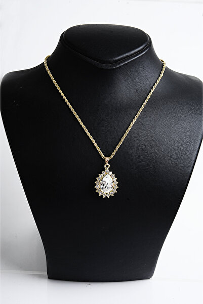 EUROMODA Specially Designed White Stone Necklace Earring Set