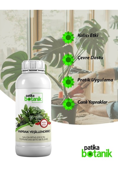 Patika Botanik 500 ML Yaprak Yeşillendirici - Süs Bitkileri İçin- Topraktan