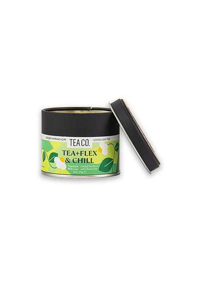 Tea Co Tea+Flex Chill - Chamomile Herbal Tea 15 Gr Tin Box