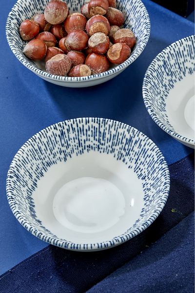 Cooker Luxury 6-Piece 11 cm Porcelain Patterned Bowl Serving Presentation Cookie Set