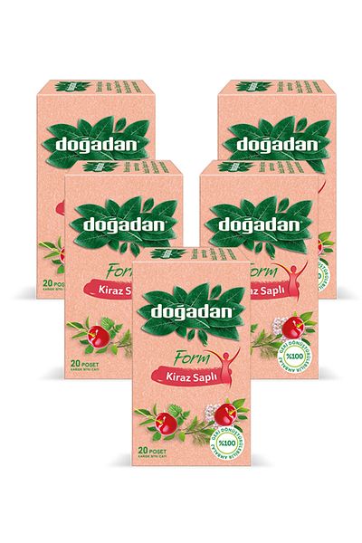 Doğadan Crochet Handle Form Herbal Tea - 20 Bags, 5 Pieces