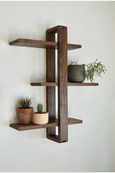 Genel Markalar Ahşap Raf Çiçeklik Dekoratif Ahşap Raf