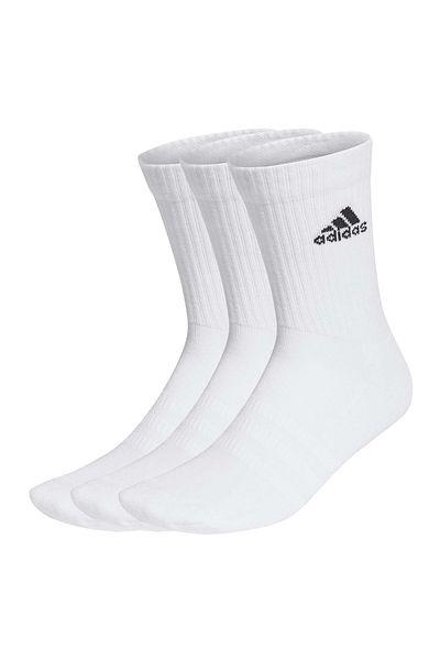 adidas Unisex Socken, 3er Pack - Cushioned Crew, Logo, gepolstert, einfarbig