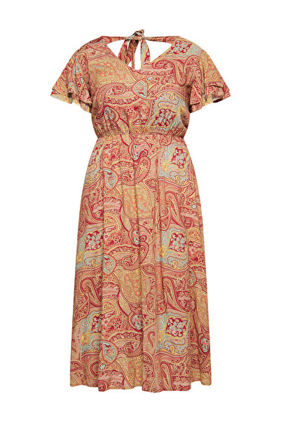 USHA FESTIVAL Kleid mit Paisley-Tisk