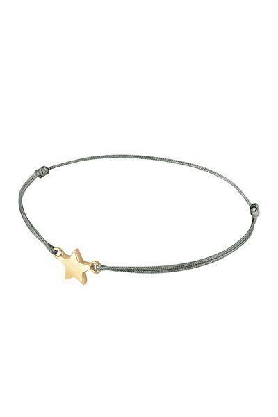 ELLI Armband Stern Astro Symbol Nylonband 925 Sterling Silber