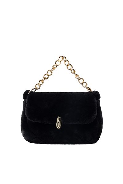 Faina Zitha faux fur shoulder bag