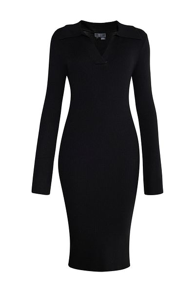 Faina Jersey-Etuikleid-Smoking