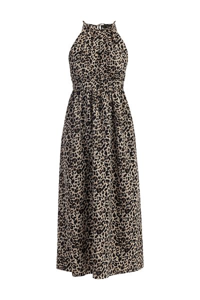 Faina Maxi šaty s leopardím sookie