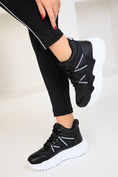 SOHO Black Women's Sneaker 18709
