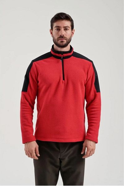 Exuma Men's Half Zip Fleece 2412004   657-Red 2412004 -657