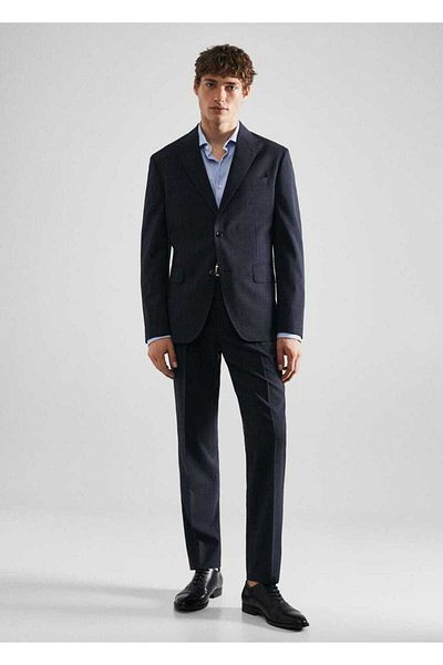 MANGO Man Bavlněná popelínová košile slim Fit