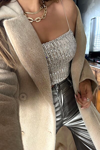 Sohotique By P Payetli İp Askılı Crop Taş