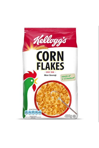 Evinize gelen Kellogg's Corn Flakes Çıtır Altın Renginde Kahvaltılık Mısır Gevreği 400 Gr