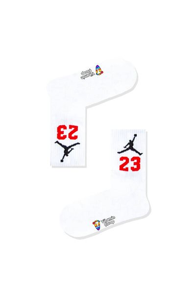 Limmon Store 23 جوارب رياضية بيضاء