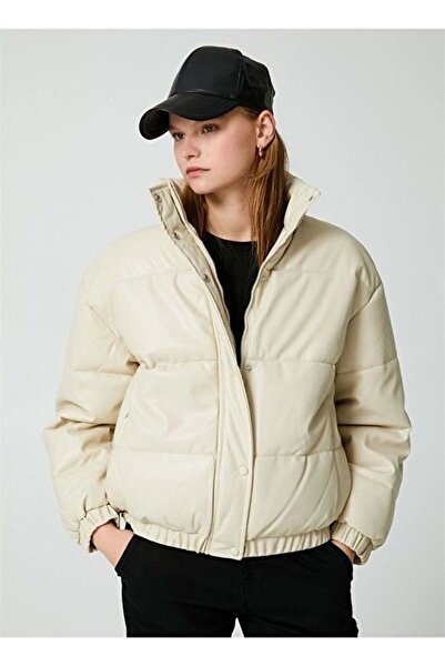 Koton Women's Clothing Coat 4wak20056ew Cream