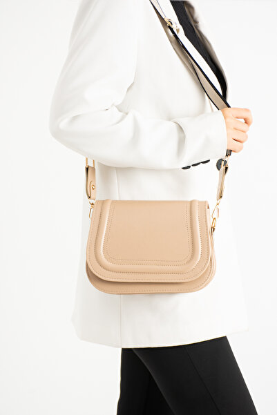 ESTUTE Kadin 5 Bölmeli Astarlı Kapaklı çıt çıt Kapama El Kol Ve Omuz Çantası