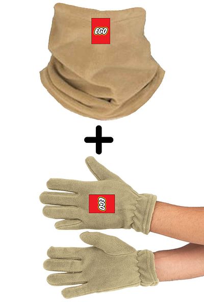 herotasarım Ego Neck Collar Gloves Set - Beanie bll4704
