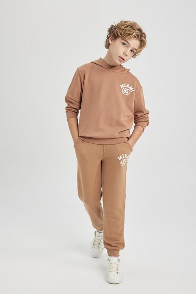 DeFacto Boy&#39;s New Regular Fit Crew Neck φούτερ