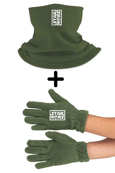 herotasarım Σετ γάντια Star Wars και κολάρο λαιμού Beanie - BLL4779
